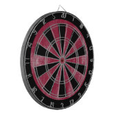 Aangepaste Grunge Rode Spel Dartbord (Voorkant Links)