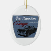 Aangepaste GTO Garage Keramisch Ornament (Rechts)