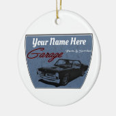 Aangepaste GTO Garage Keramisch Ornament (Links)