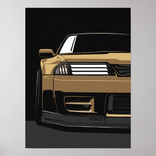 Aangepaste GTR R32 voorkant kunst Poster (Voorkant)