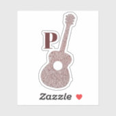 Aangepaste Guitar Vinyl Sticker met specifieke sni (Vel)
