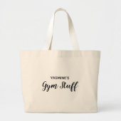 Aangepaste Gym Bag Grote Tote Bag (Voorkant)