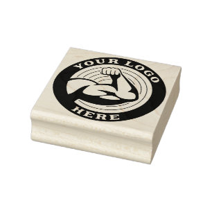 Aangepaste Gym Business Brand Logo Rubberstempel