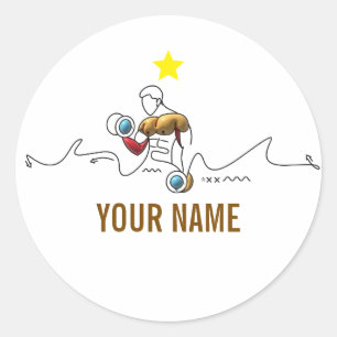 Aangepaste Gym & Fitness Ontwerp Persoonlijke wo Ronde Sticker