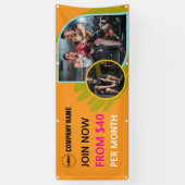 Aangepaste Gym Outdoor Advertentie Banner (Verticaal)
