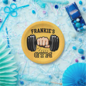 Aangepaste GYM-trainer voor de geschiktheid voor d Papieren Bordje (Feest)