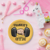 Aangepaste GYM-trainer voor de geschiktheid voor d Papieren Bordje (Feest)