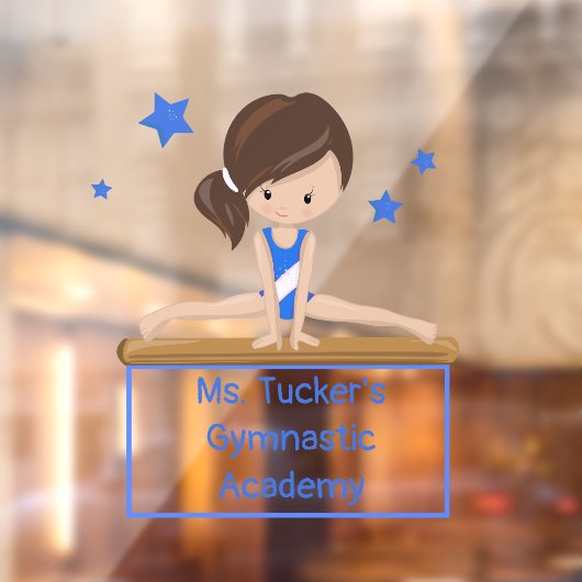 Aangepaste Gymnast Academy School Class Raamsticker (Vel 2)