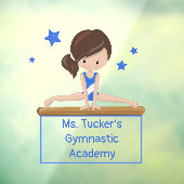 Aangepaste Gymnast Academy School Class Raamsticker (Vel 3)