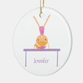 Aangepaste gymnastiek balans kinder versiering keramisch ornament (Links)