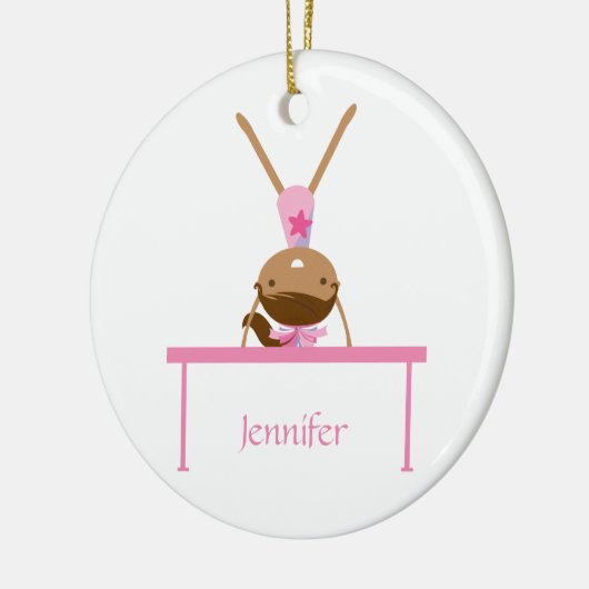 Aangepaste gymnastiek balans kinder versiering keramisch ornament (Links)