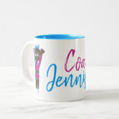 Aangepaste gymnastiek Coach Dance Teacher Acro Tweekleurige Koffiemok (Voorkant links)