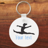 Aangepaste gymnastiek Dance Cheer Sleutelhangers (Voorkant)