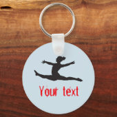 Aangepaste gymnastiek Dance Cheer Sleutelhangers (Voorkant)