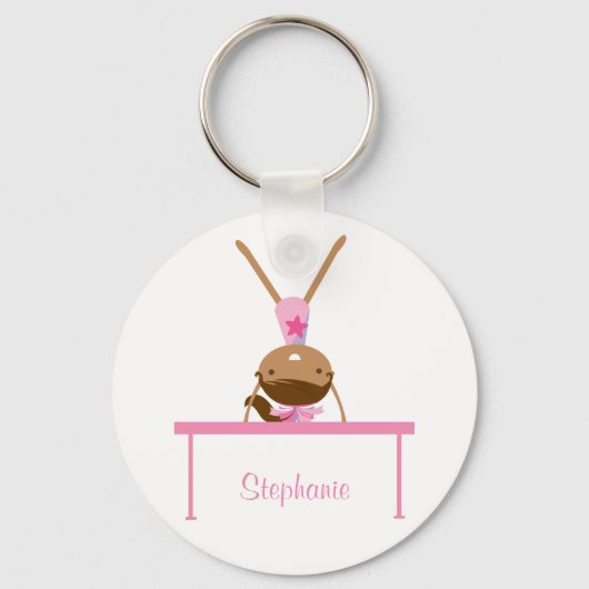 Aangepaste gymnastiekbalans kinder sleutelhanger (Voorkant)