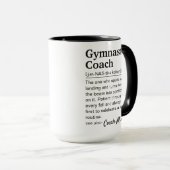 Aangepaste gymnastiekcoach definitie waardering mok (Voorkant rechts)
