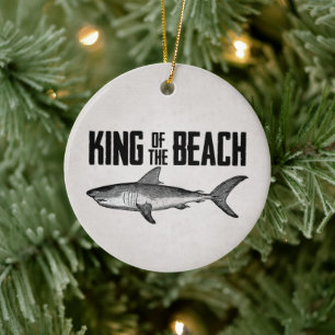 Aangepaste  haaienbank King Keramisch Ornament