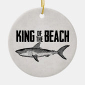 Aangepaste  haaienbank King Keramisch Ornament (Voorkant)