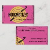 Aangepaste haak-haakkaart voor gekleurde spiraalga visitekaartje (Voorkant / Achterkant)