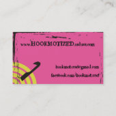 Aangepaste haak-haakkaart voor gekleurde spiraalga visitekaartje (Achterkant)