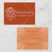 aangepaste haak voor kleurenschilfers visitekaartje (Voorkant / Achterkant)