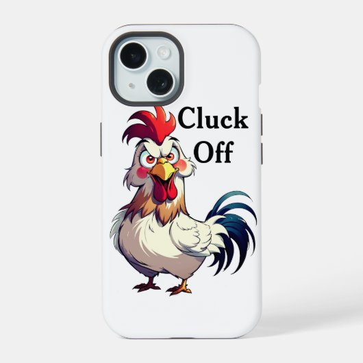 Aangepaste Haan Pun iPhone Case, Klik Uit 15 Case (Achterkant)