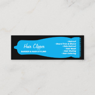 Aangepaste haarclipper voor herenkapper mini visitekaartje