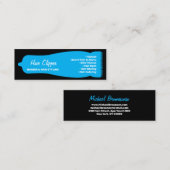 Aangepaste haarclipper voor herenkapper mini visitekaartje (Voorkant / Achterkant)