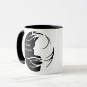 Aangepaste haarlijst mok (Voorkant links)