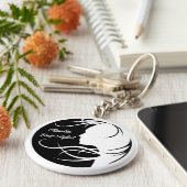 Aangepaste haarlijst sleutelhanger (Zijkant)