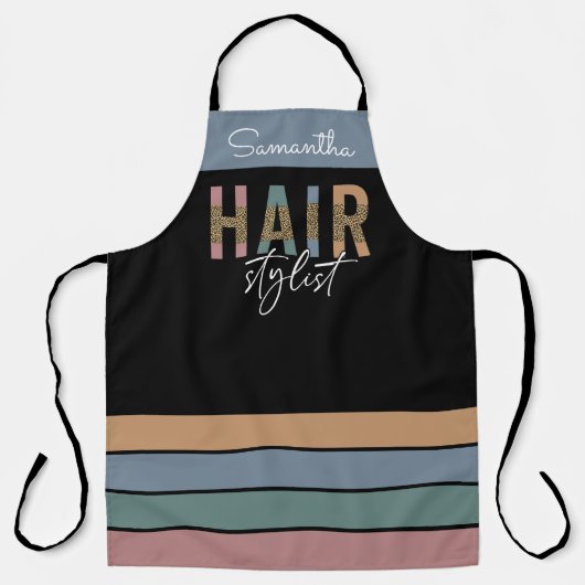 Aangepaste haarstylist Hairdresser Schort (Voorkant)