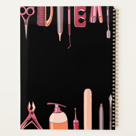 Aangepaste haarstyliste afspraak planner (Achterkant)