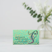 Aangepaste hairdresser- en elastische uitbreidinge visitekaartje (Staand voorkant)