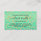 Aangepaste hairdresser- en elastische uitbreidinge visitekaartje (Achterkant)