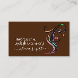 Aangepaste hairdresser- en elastische uitbreidinge visitekaartje