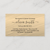 Aangepaste hairdresser- en elastische uitbreidinge visitekaartje (Achterkant)