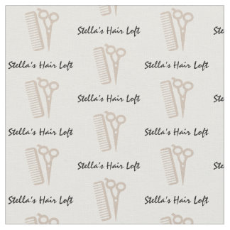 Aangepaste hairdresser Tan Scissor Comb Fabric Stof
