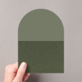 Aangepaste half gespikkelde Moss Arch Acryl Uitnod Uitnodigingen (Insitu (Draagbaar))
