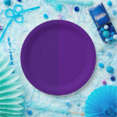 Aangepaste half-glitter half-matte paarse papieren bordje (Feest)