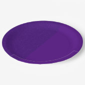 Aangepaste half-glitter half-matte paarse papieren bordje (Gekanteld)