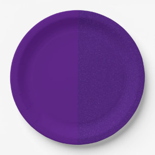 Aangepaste half-matte half-glitter Paarse papieren Bordje