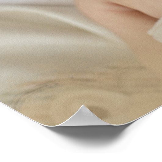 Aangepaste Hallo Baby Foto van World Script Poster (Hoek)