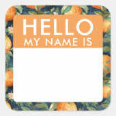 Aangepaste hallo mijn naam is stickers (Voorkant)