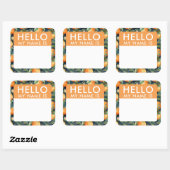 Aangepaste hallo mijn naam is stickers (Vel)