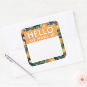 Aangepaste hallo mijn naam is stickers (Envelop)