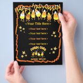 Aangepaste Halloween Business of Personal Flyer (Hand)