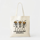 Aangepaste Halloween Canvas tas, Trick or treat Ba Tote Bag (Voorkant)
