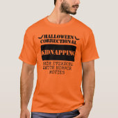 Aangepaste Halloween Correctional Inmate Group T-shirt (Voorkant)