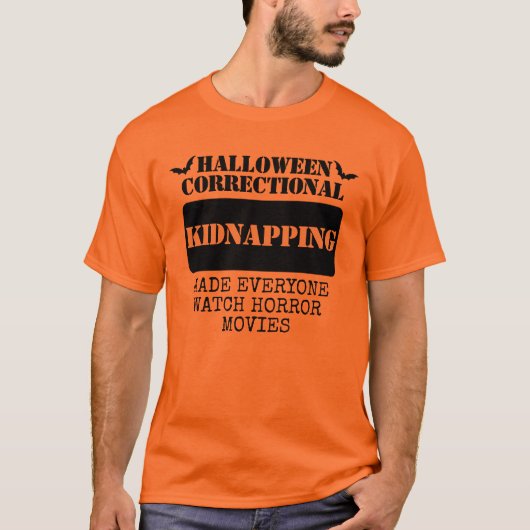 Aangepaste Halloween Correctional Inmate Group T-shirt (Voorkant)