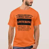 Aangepaste Halloween Correctional Inmate Group T-shirt (Voorkant)